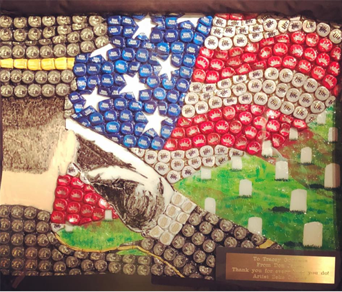Custom USA Flag Art